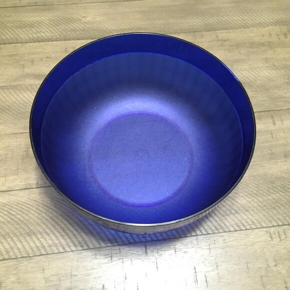 Tupperware Preludio Acrylic Salad Punch Bowl 2105 Blue Popcorn Chips Snacks - Picture 3 of 4